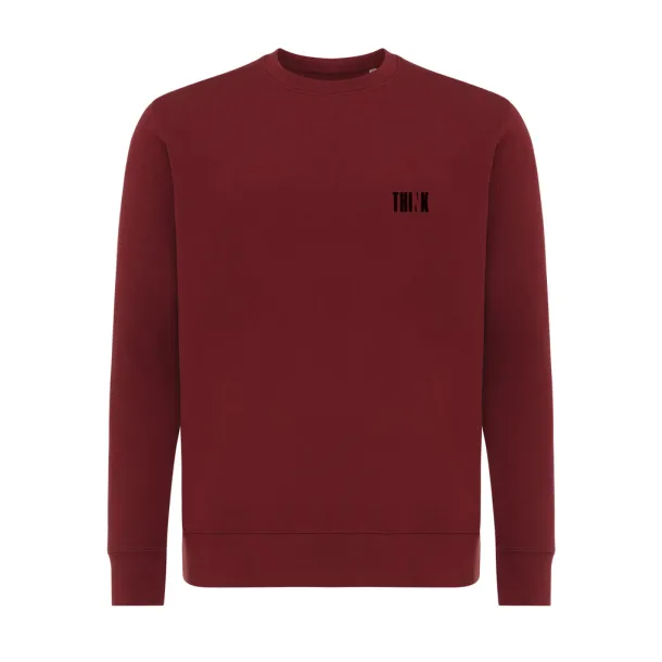  Iqoniq Etosha lightweight recycled cotton crew neck - iqoniq burgundy