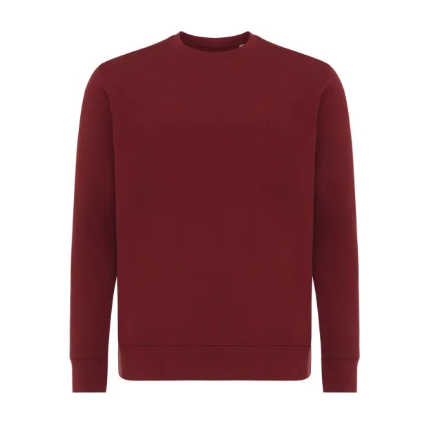  Iqoniq Etosha lightweight recycled cotton crew neck - iqoniq burgundy