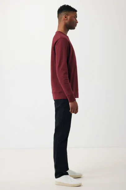  Iqoniq Etosha lightweight recycled cotton crew neck - iqoniq burgundy