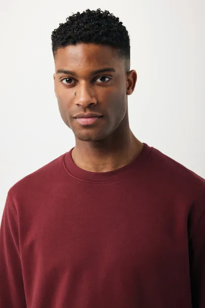  Iqoniq Etosha lightweight recycled cotton crew neck - iqoniq burgundy