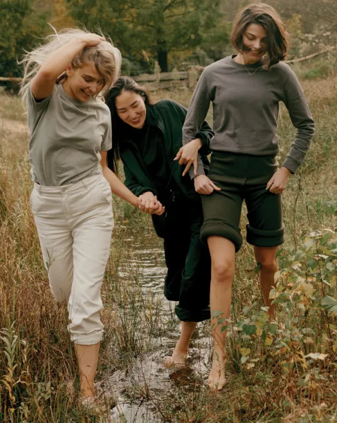  Iqoniq Etosha lightweight recycled cotton crew neck - iqoniq anthracite