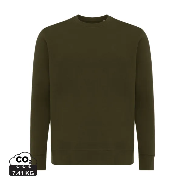  Iqoniq Etosha lagani pulover od recikliranog pamuka, 280 g/m² - iqoniq khaki