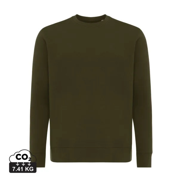  Iqoniq Etosha lagani pulover od recikliranog pamuka, 280 g/m² - iqoniq khaki
