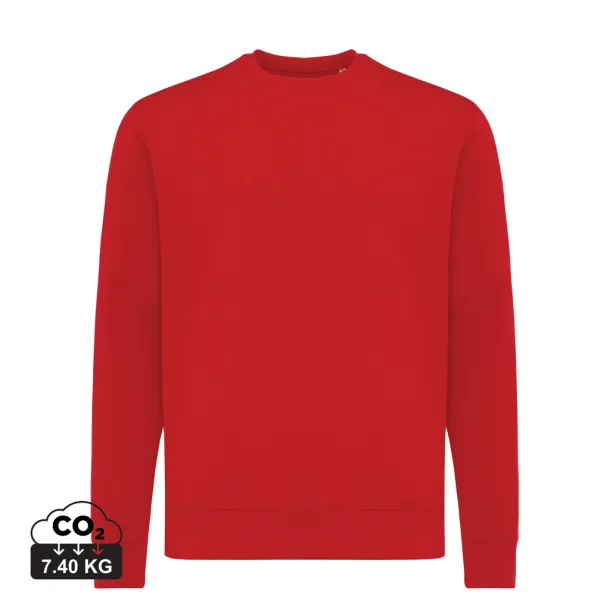  Iqoniq Etosha lagani pulover od recikliranog pamuka, 280 g/m² - iqoniq Crvena