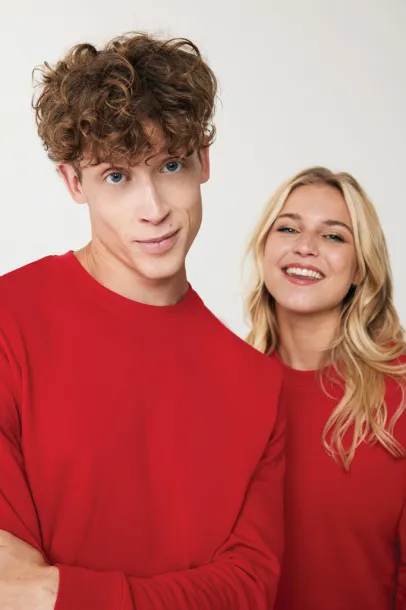  Iqoniq Etosha lightweight recycled cotton crew neck - iqoniq Crvena