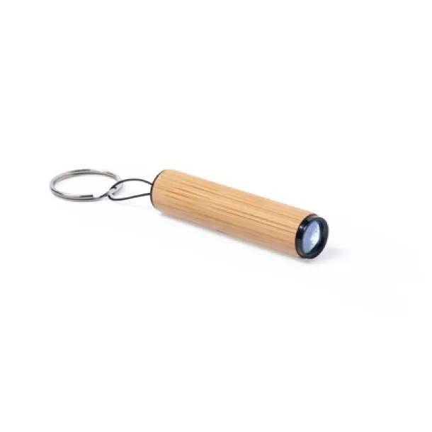  Bamboo keyring, 1 LED light wood