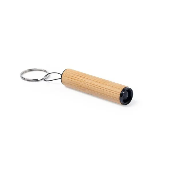  Bamboo keyring, 1 LED light wood