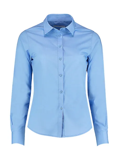  Women's Tailored Fit Poplin Shirt - Kustom Kit Svijelo plava