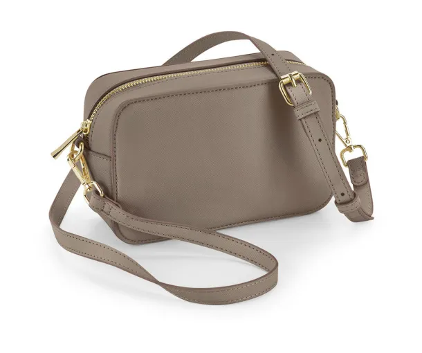  Boutique Structured Cross Body Bag - Bagbase Taupe