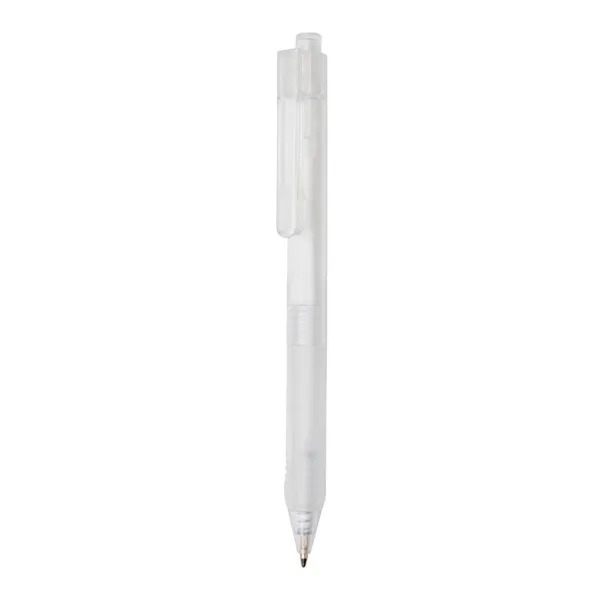  X9 frosted pen with silicon grip - XD Collection White 