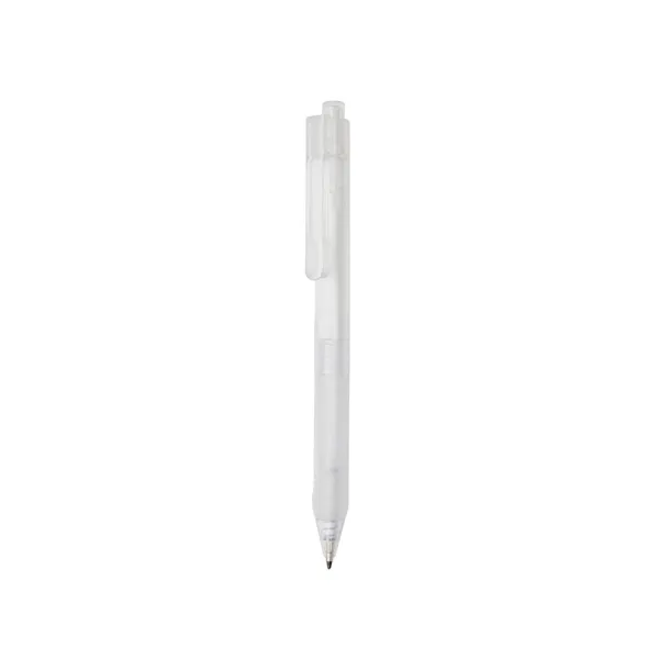  X9 frosted pen with silicon grip - XD Collection White 