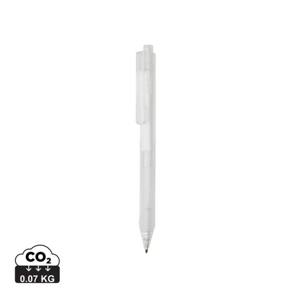  X9 frosted pen with silicon grip - XD Collection White 