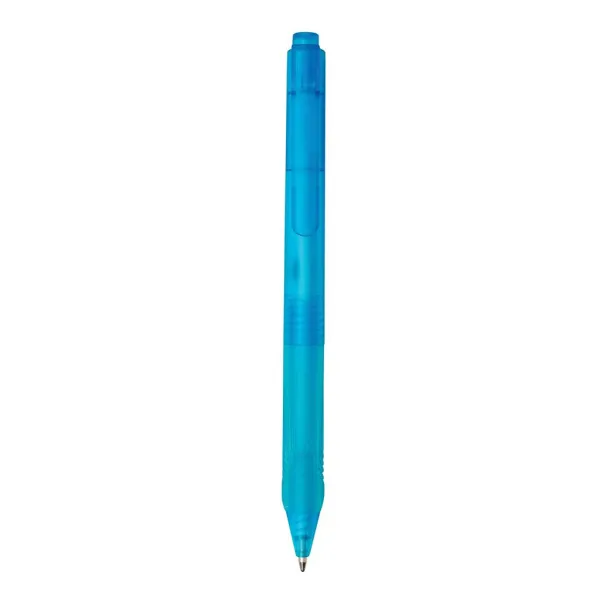  X9 frosted pen with silicon grip - XD Collection Blue 