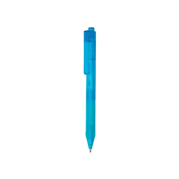  X9 frosted pen with silicon grip - XD Collection Blue 