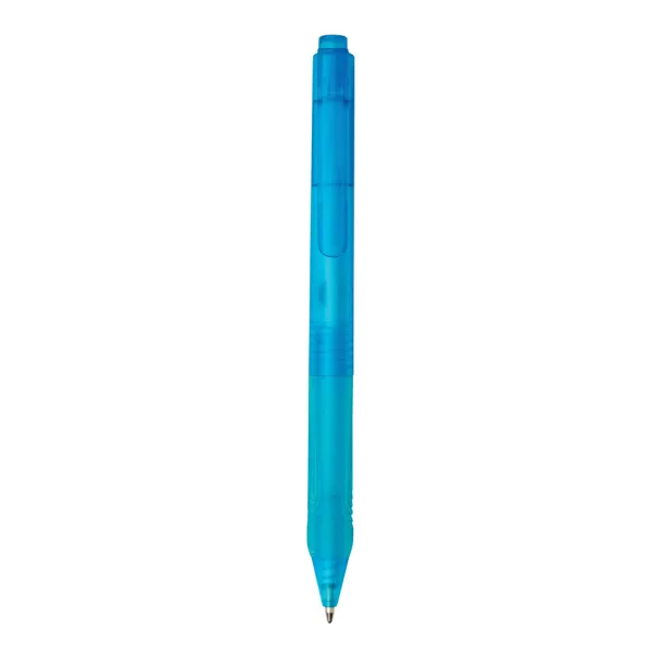  X9 frosted pen with silicon grip - XD Collection Blue 