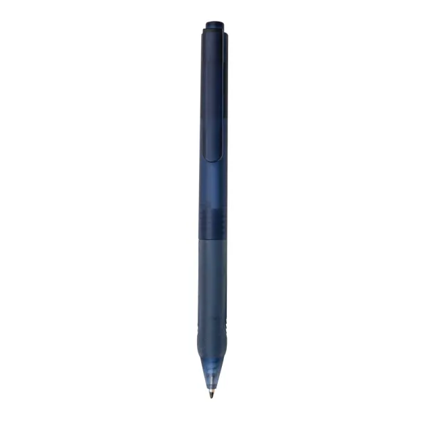  X9 frosted pen with silicon grip - XD Collection Navy Blue 