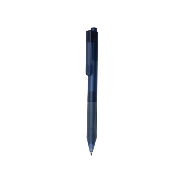  X9 frosted pen with silicon grip - XD Collection Navy Blue 