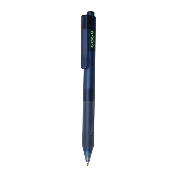  X9 frosted pen with silicon grip - XD Collection Navy Blue 