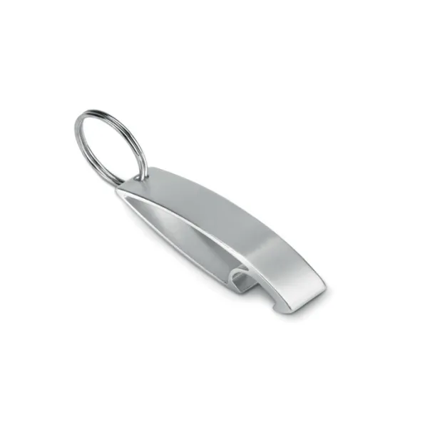 COLOUR TWICES Keyring bottle opener Silver