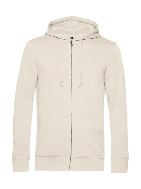  Organic Zipped Hooded - B&C Off White