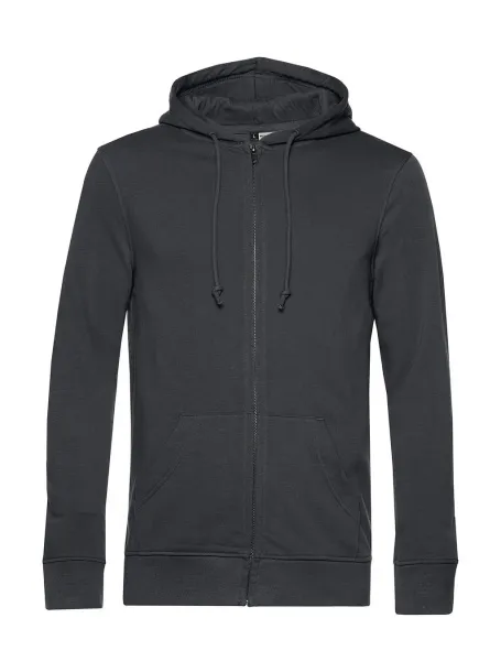  Hoodie od organskog pamuka s patentnim zatvaračem, 280 g/m² - B&C Asphalt
