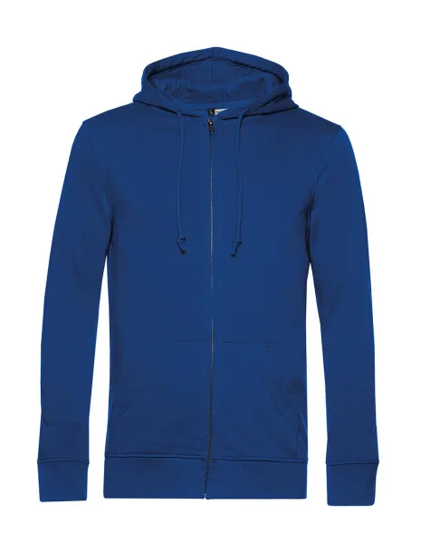  Hoodie od organskog pamuka s patentnim zatvaračem, 280 g/m² - B&C Kraljevski plava