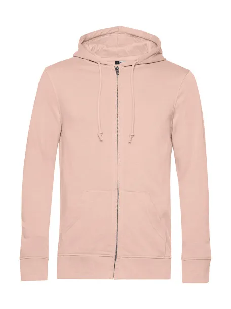  Organic Zipped Hooded - B&C Soft Rose