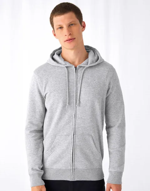  Hoodie od organskog pamuka s patentnim zatvaračem, 280 g/m² - B&C