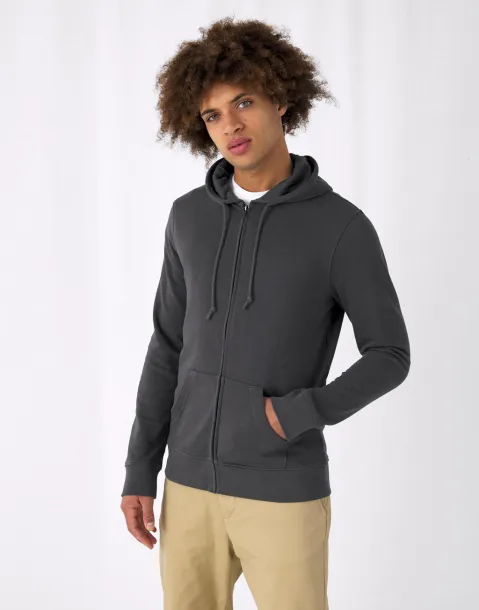  Hoodie od organskog pamuka s patentnim zatvaračem, 280 g/m² - B&C