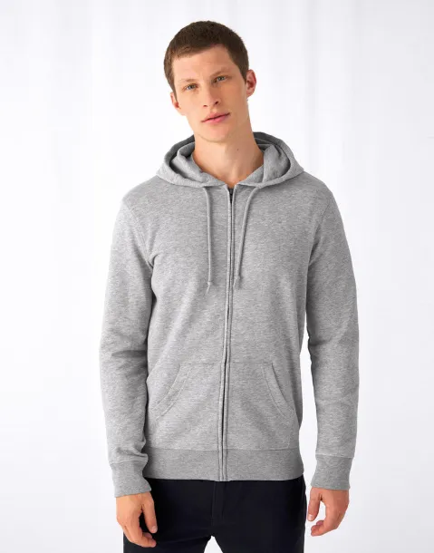  Hoodie od organskog pamuka s patentnim zatvaračem, 280 g/m² - B&C