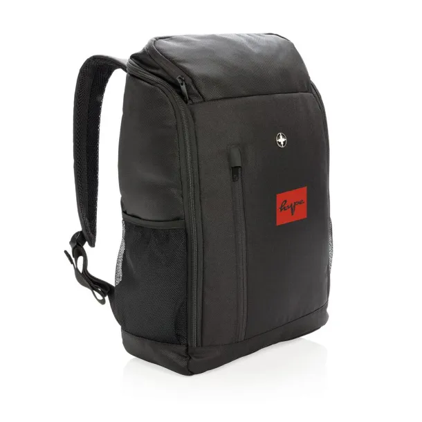  Swiss Peak AWARE™ easy access 15" laptop backpack - Swiss Peak Black 