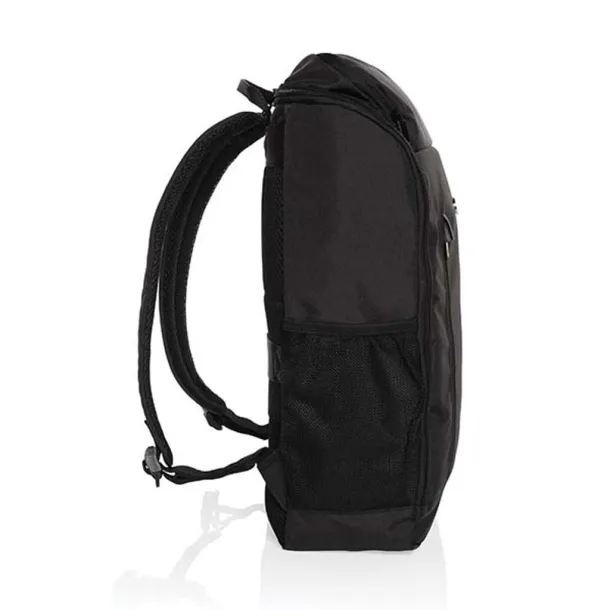  Swiss Peak AWARE™ easy access 15" laptop backpack - Swiss Peak Black 