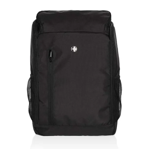  Swiss Peak AWARE™ easy access 15" laptop backpack - Swiss Peak Black 