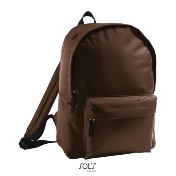 SOL'S RIDER 600D POLYESTER RUCKSACK - SOL'S Chocolate