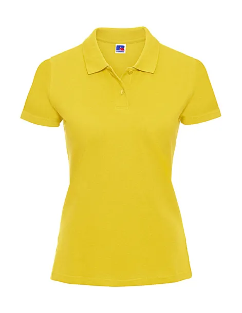  Klasična pamučna ženska polo majica - Russell  Yellow