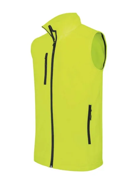  Muški softshell prsluk - Kariban Fluorescent Yellow