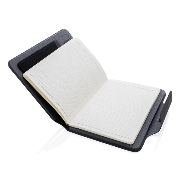  Notes s bežičnim powerbankom - 10W, A5 - XD Xclusive Crna