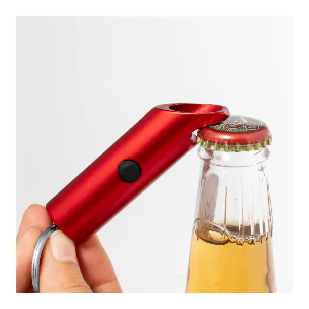 Rutto bottle opener flashlight Red