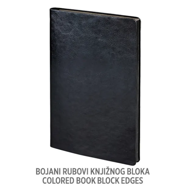 ART Notes s obojanim rubom papira, A5 Crna
