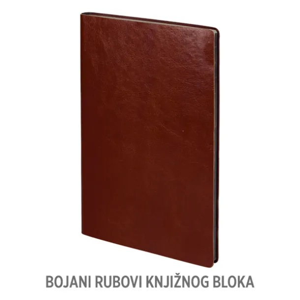 ART Notes s obojanim rubom papira, A5 Smeđa