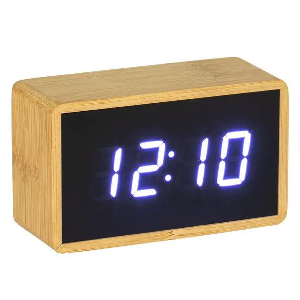 PLUTO Digital LCD desk clock Cream Bež