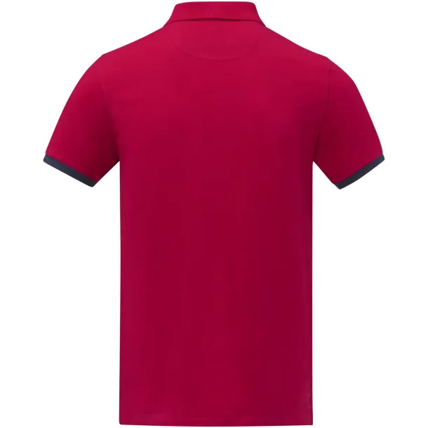 Morgan short sleeve men's duotone polo - Elevate Life Red