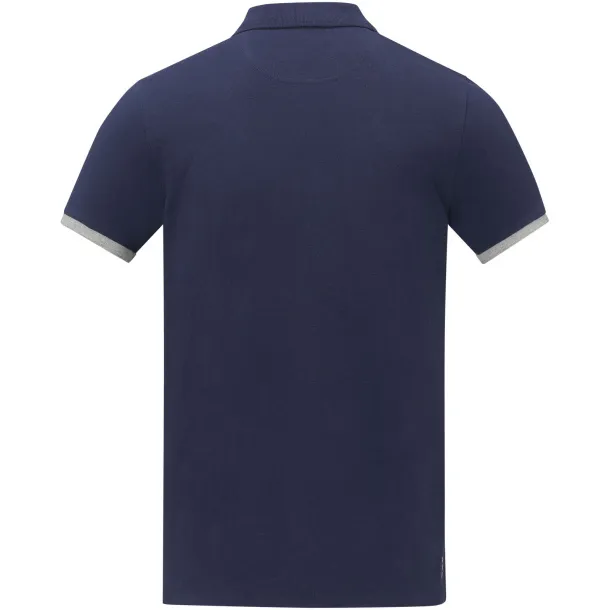 Morgan short sleeve men's duotone polo - Elevate Life Navy Blue