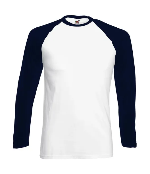  Valueweight majica dugih rukava, 160 g/m² - Fruit of the Loom Bijela Deep Navy