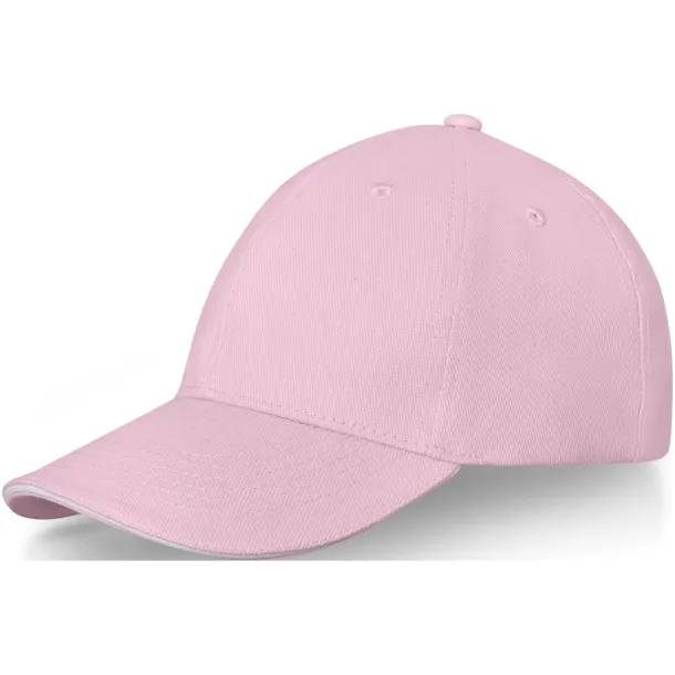 Darton 6 panel sandwich cap - Elevate Life Light pink