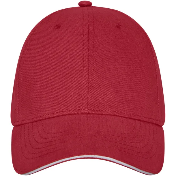 Darton 6 panel sandwich cap - Elevate Life Red