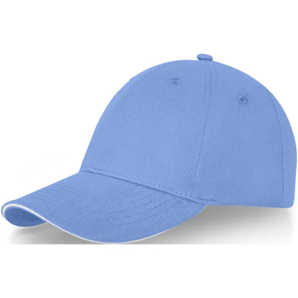 Darton 6 panel sandwich cap - Elevate Life Light blue