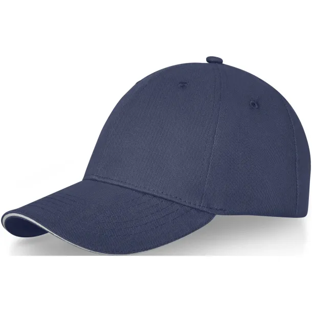 Darton 6 panel sandwich cap - Elevate Life Navy Blue