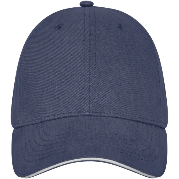 Darton 6 panel sandwich cap - Elevate Life Navy Blue