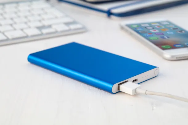 FlatFour USB prijenosna baterija, 4000 mAh Plava